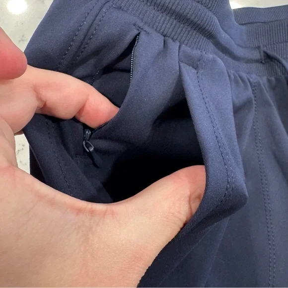 NWT Rachel Zoe Navy Blue Joggers Sweatpants Athletic Workout Bottoms Stretchy - Picture 3 of 10